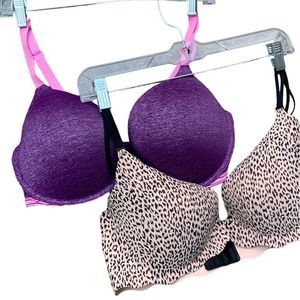 Victoria’s Secret 2 Bras- size 38D Perfect Shape Secret Embrace Push Up Bra 38D